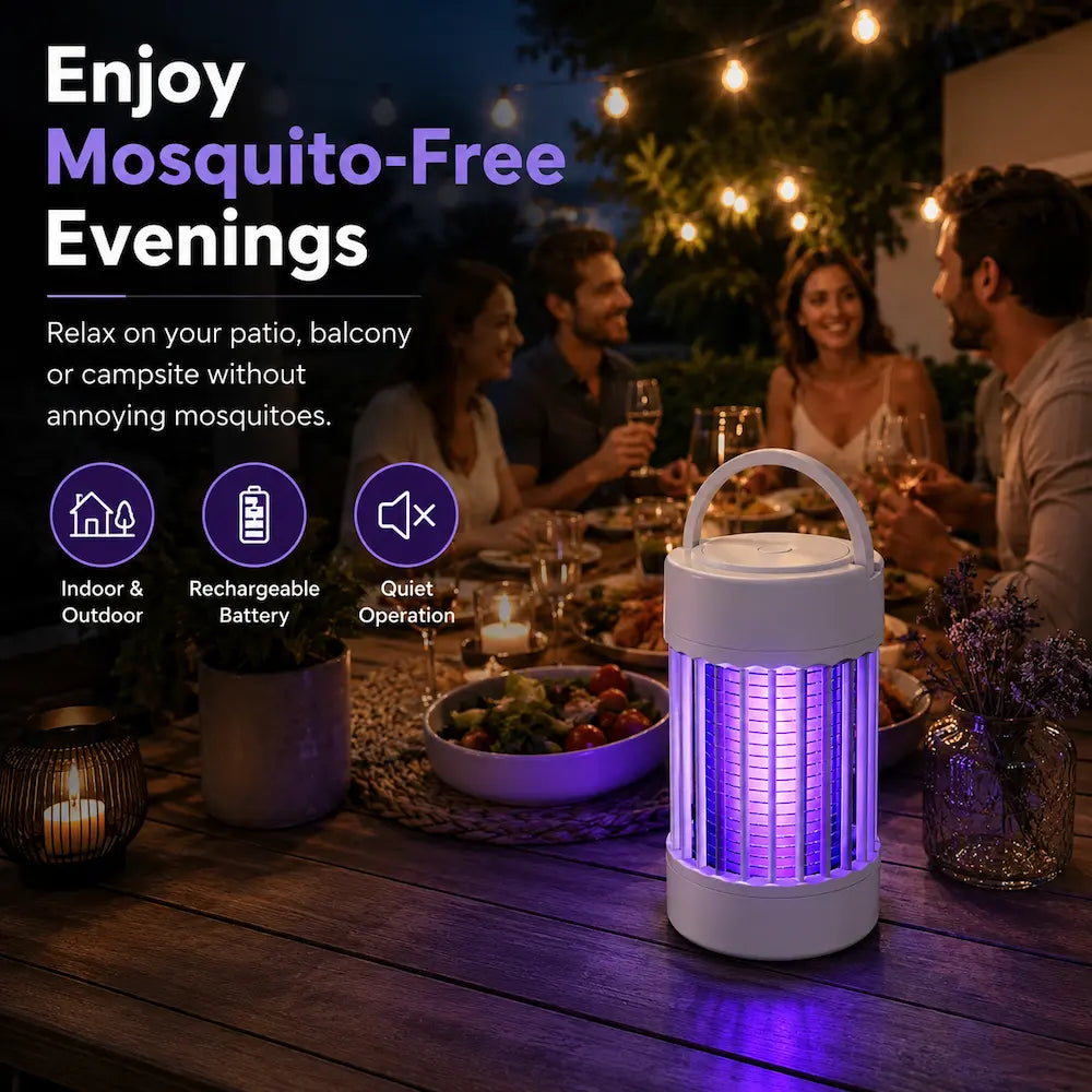 PureHabitat™ GlowGuard – Rechargeable Mosquito Lantern